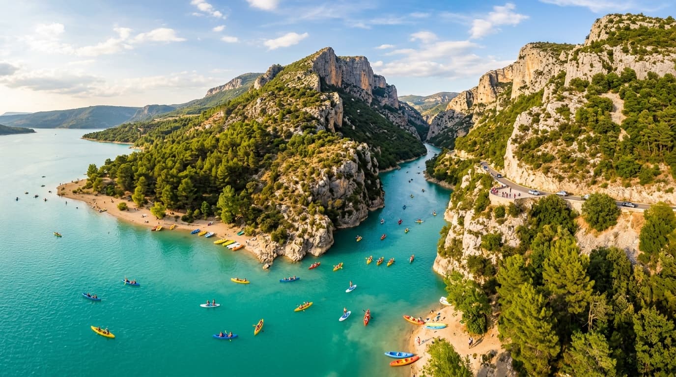 Lacs à l’eau turquoise